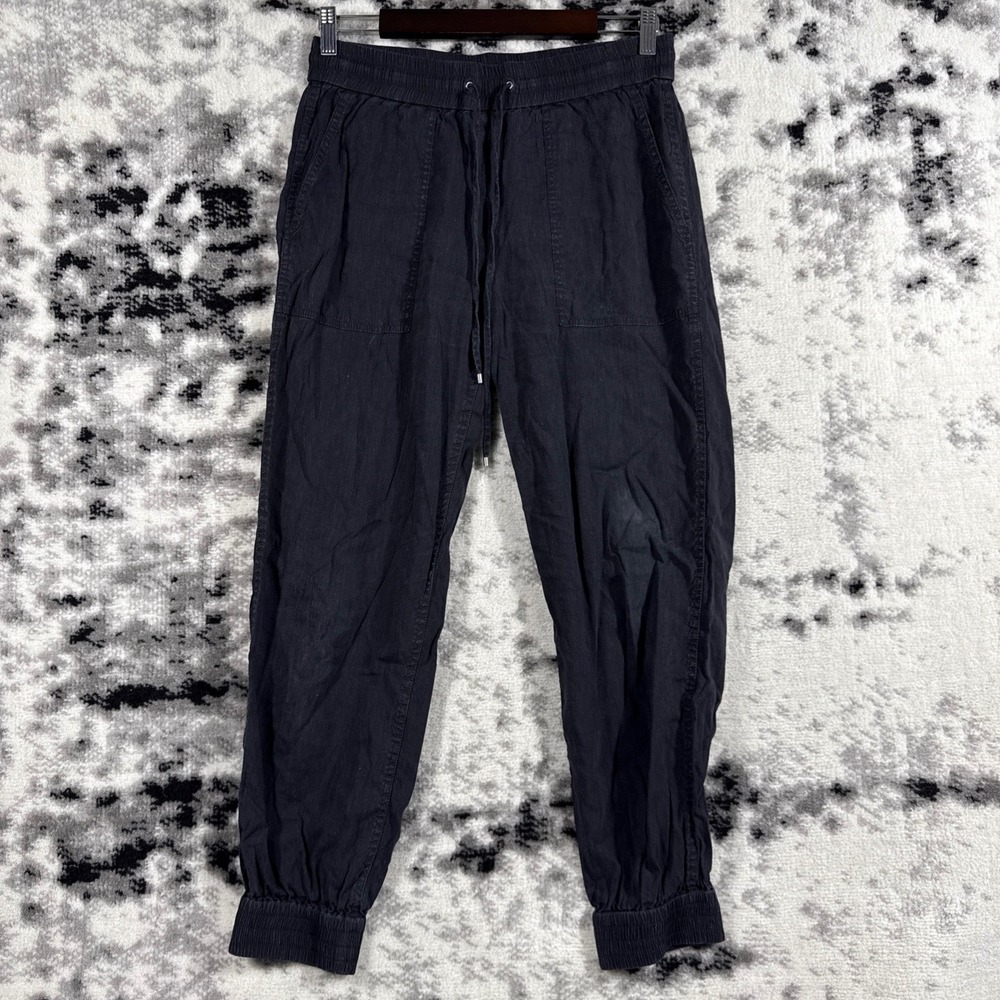 Theory Womens Jogger Pants Size 4 Black Drawstring Elastic Waist‎ Casual